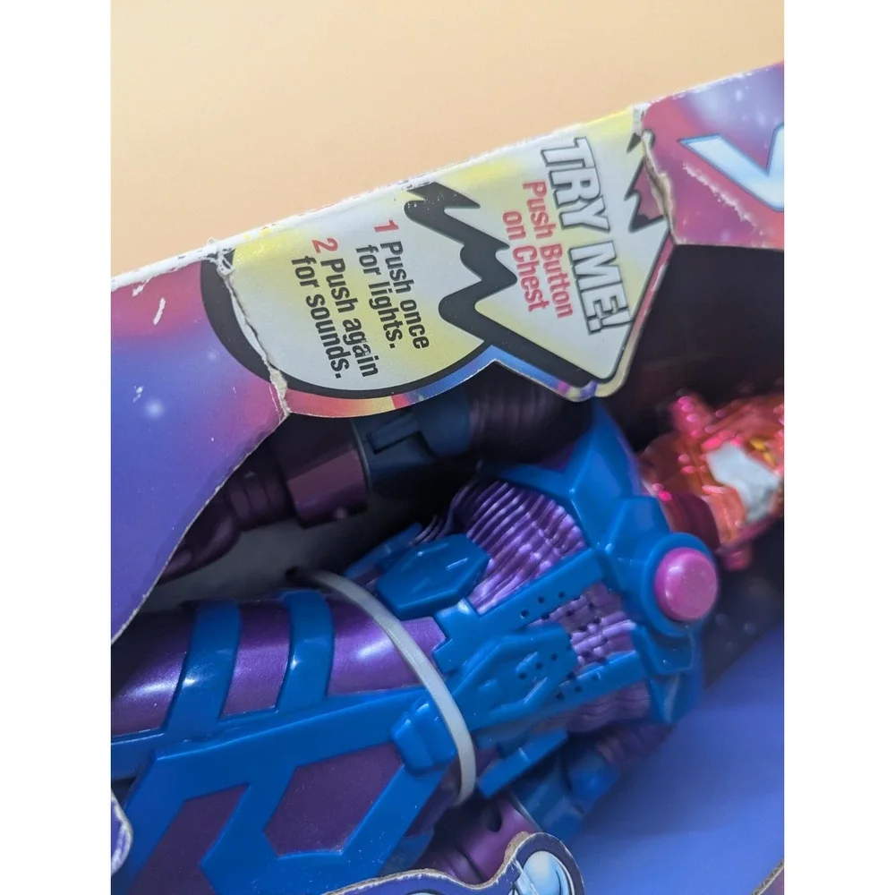 1997 ToyBiz Cosmic Power Galactus Silver Surfer Light Sound - 49275 NEW *Read